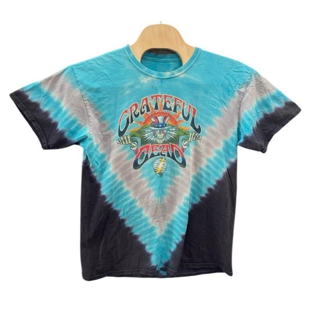 Grateful Dead Tie Dye Shirt Sun Dog Uncle Sam Steal Your Face Blue Mens XL